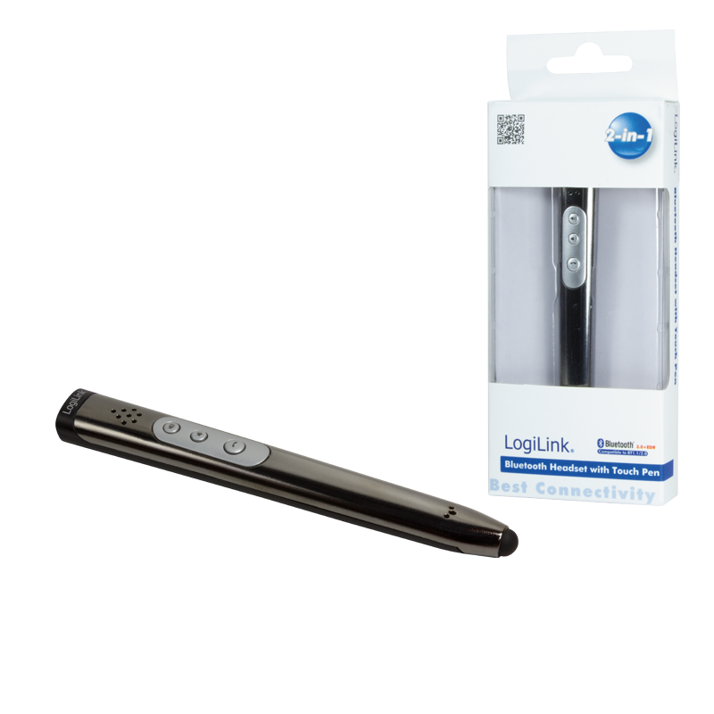 LOGILINK Bluetooth Headset Touch Pen, silver