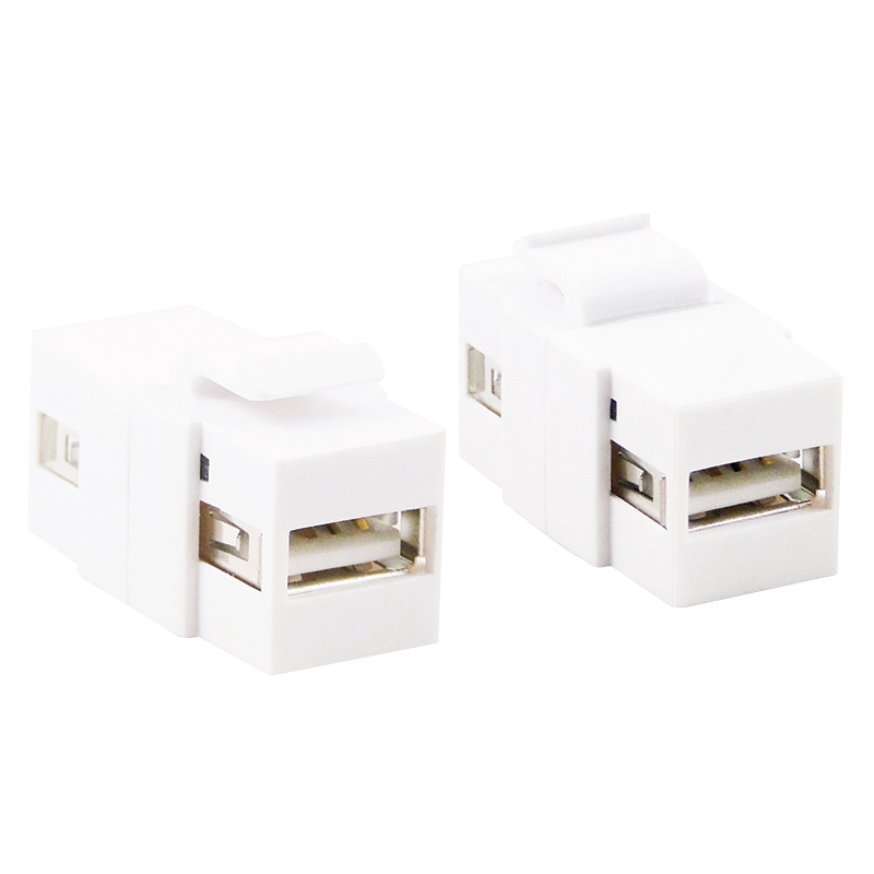 Keystone Inline Coupler USB 2.0, snap-in mounting LogiLink®