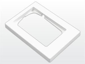 LK Fuga Ramme 68 1.5 modul Asymmetrisk HVID