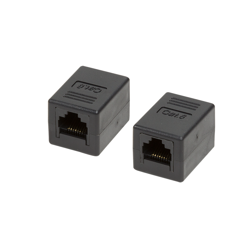 Inline Coupler 1:1 Cat.6 RJ45 UTP, black LogiLink®