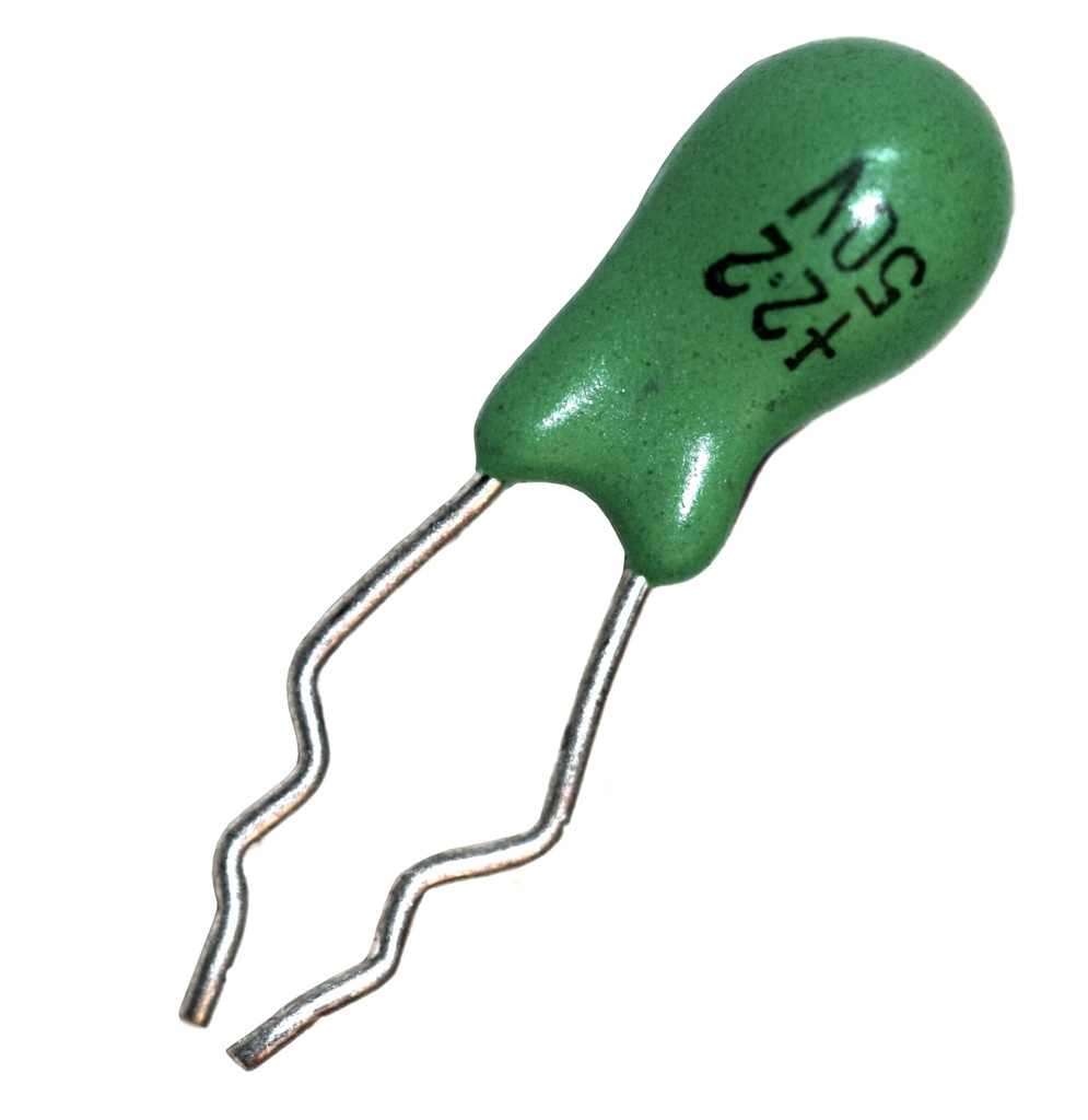 Tantalkondensator, 2,2µF, 50V, P2.54