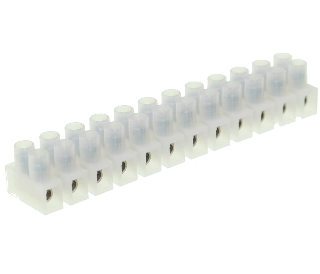 Klemrække 12-pol 2.5mm² med trådbeskyttelse