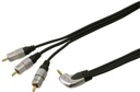 Camcorder AV kabel, 4-pol 3,5mm Jack->3 RCA, 2,5 meter
