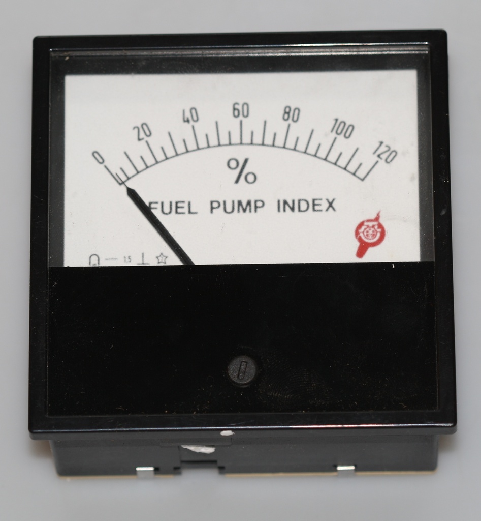 Drejespoleinstrument mrkt: FUEL PUMP INDEX 0-120%