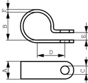 Kabelklemme 15,6 mm Pk=100stk.