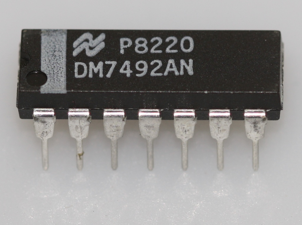 Divide-by-12 counter (separate divide-by-2 and divide-by-6 sections) DIP-14