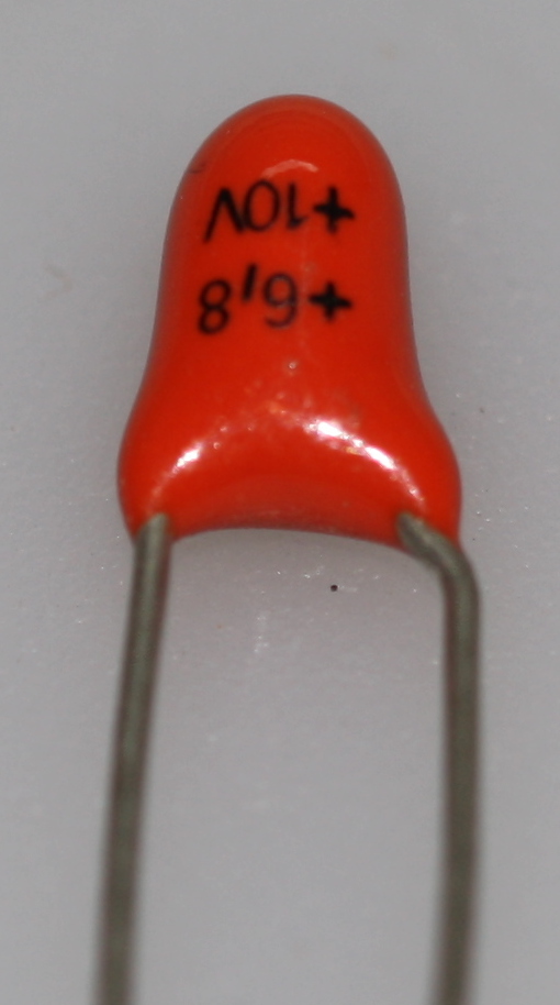 Tantalum Capacitor 6,8uF 10V P5,08