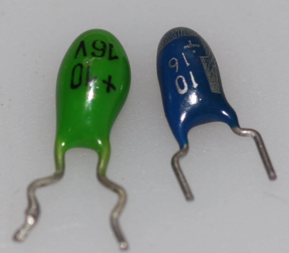 Tantalum Capacitor 10uF 16V P5,08