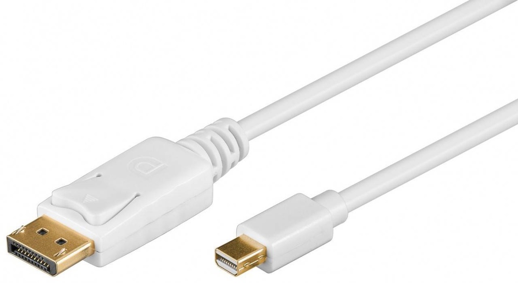DisplayPort-Mini DP cable m-m 1m Hvid