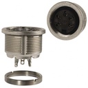 AMPHENOL - SOCKET FRONT PANEL MOUNT C091D 5WAY 240¤
