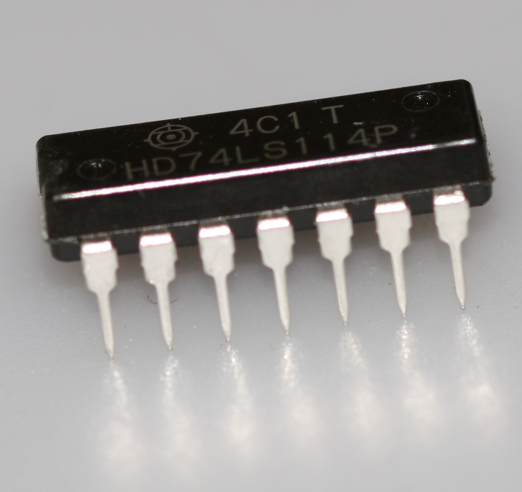 Dual J-K negative-edge-triggered flip-flop DIP-14