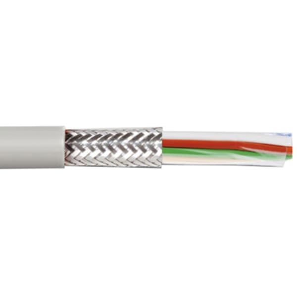 Skærmet kabel 8x0,50mm² Grå