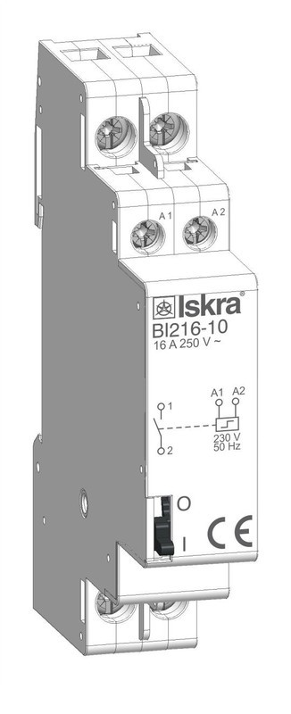 Relay: installation; bistable; NC + NO; Ucoil: 24VAC; 17.6x90x65mm
