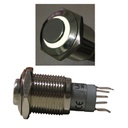 Trykafbryder/omskifter 16mm. med hvid ringlys