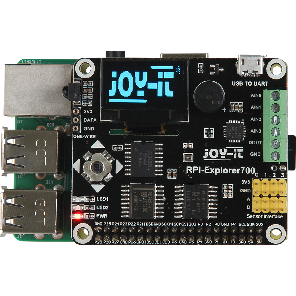 Explorer 700 HAT til Raspberry Pi B+, 2B, 3B