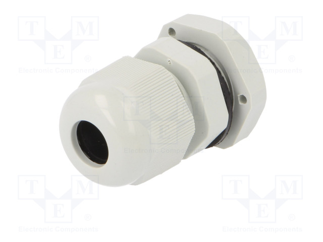 Cable gland; PG9; IP67; Mat: polyamide; grey; Conform to: DIN 40430