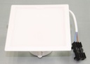 LED indbygningsspot, Firkantet 121x121mm. varm hvid, 11W white