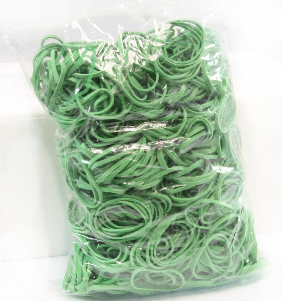 Elastikker, 3 x 1,5mm, :40mm, flad, grn, 100g