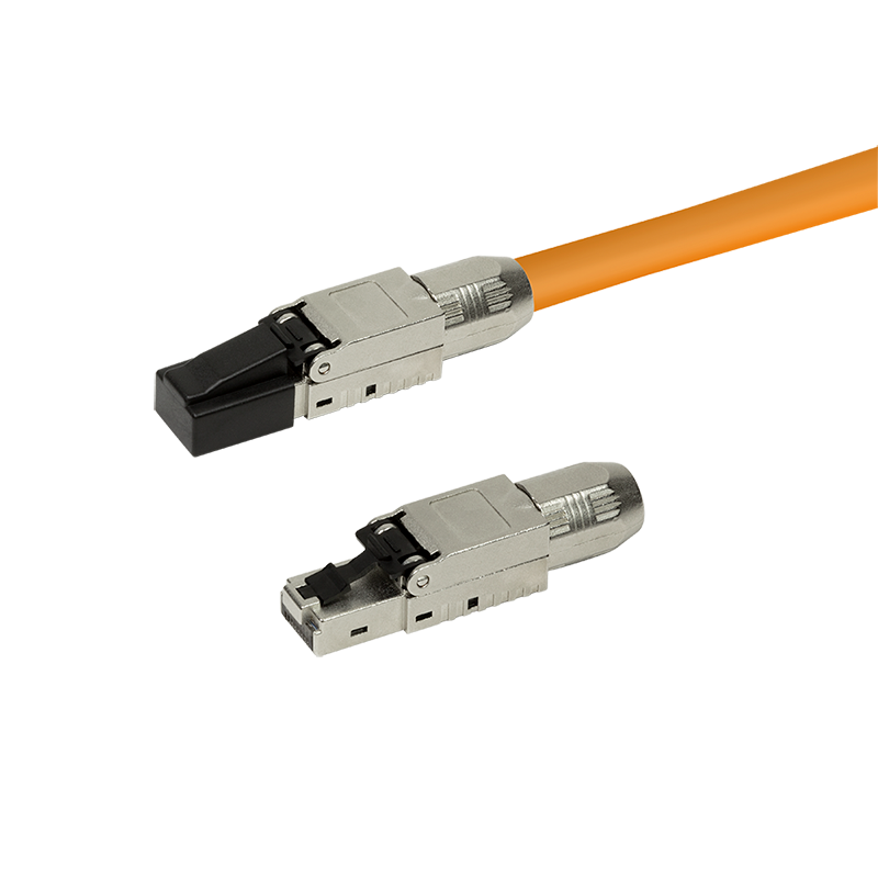 Værktøjsfrit Cat6A STP RJ45 netværkskonnektor
