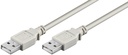 USB 2.0 kabel, standard, A til A, Grå 3 meter