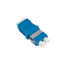 Fiberadapter 2xLC Multimode, uden flange, Blå