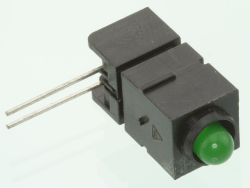 [138410] MENTOR PCB LED-fatning, 5mm GRØN, A8