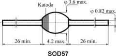 [138450] Si-Rectifier 600V 1A SOD-57
