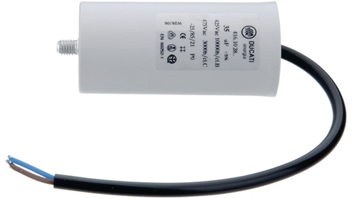[138875] Motor capacitor 40 µF 425/475VAC Ø45x94mm.