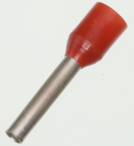 [139096] Terminalrør for 1,5mm² Rød