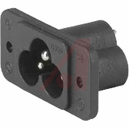 [139321] Lige IEC-konnektor, C6, Han,Lodde, 2,5A 250 V ac
