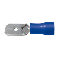 [139566] Fladstik 0,8 x 6.35 mm 50 Stk Blå i Plastikbox