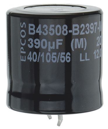 [139646] El-capacitor 82 UF/450 v dc Ø22 x 25mm,