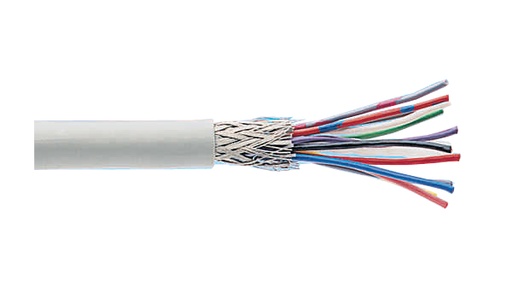 [139885] Multiparkabel PVC, skærmet, 10x2x0.14mm²