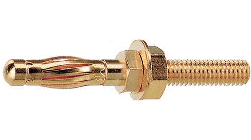 [139905] Bananstik Chassis 18x4mm gevind / Forgyldt