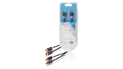 [139913] audio extension cable 2x RCA M - 2x F 3