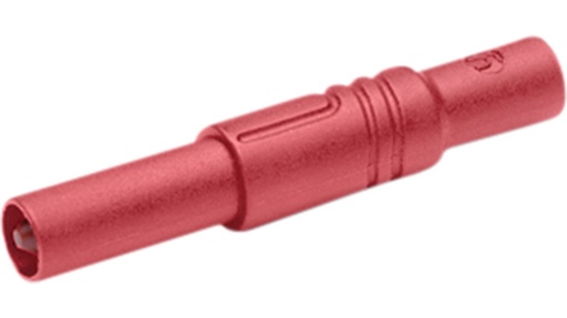 [139928] Sikkerhedsbanan stik 4mm CAT-III RØD
