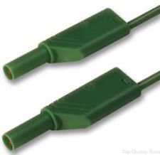 [140033] Safety test lead ø4mm green 100cm CAT II