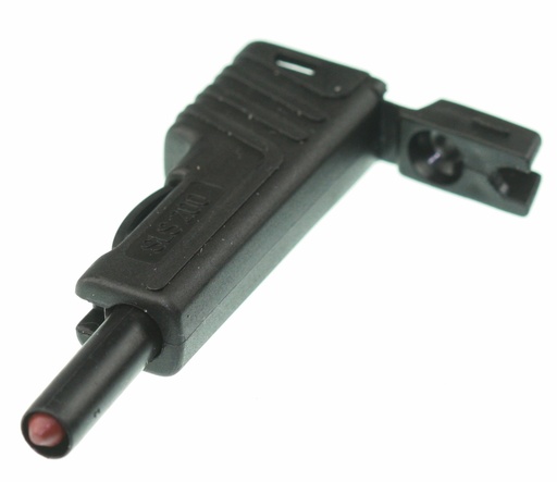 [140102] Sikkerhedsbanan stik 4mm stabelbar Sort