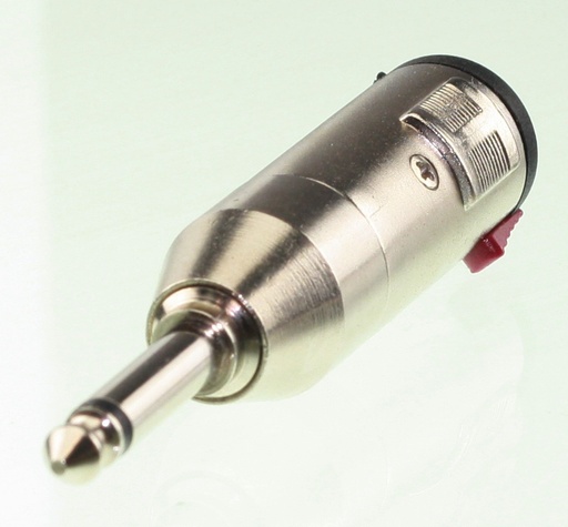 [140179] Jack 6,3mm. Mono Han - 6,3mm. Stereo Hun Adapter METAL
