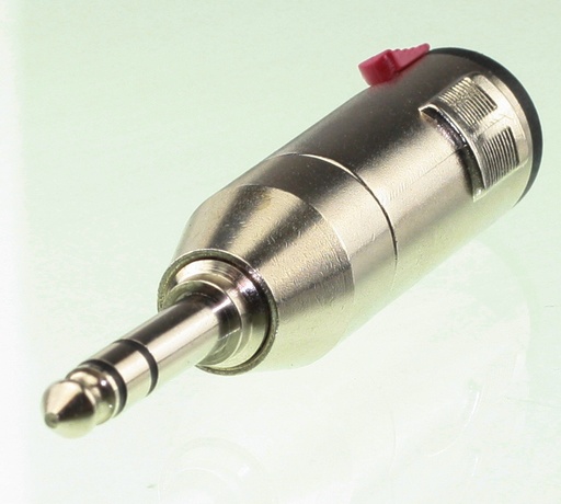 [140180] Jack 6,3mm. Stereo Han - 6,3mm. Mono Hun Adapter METAL
