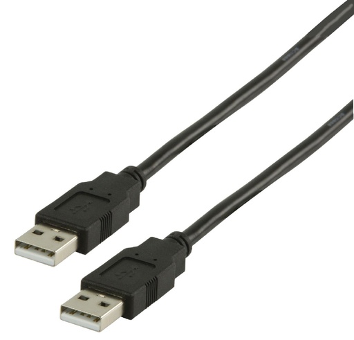 [140250] USB 2.0 Cable A Male - A Male Round 1.00 m Black