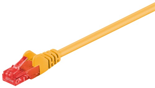 [140253] CAT 6 patch kabel, U / UTP,1 M Gul