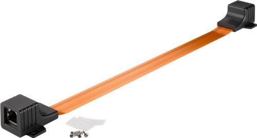 [140278] Ultratynd 2xRJ45 vindue gennemføring 0,3 m