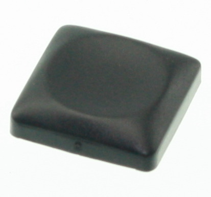 [140537] Tryktast Sort 18x18mm.