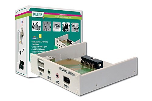 [140578] Multifunktionspanel • 2x USB 2.0 • 1x FireWire • 1x Audio Line In/​Out • 1x Mic