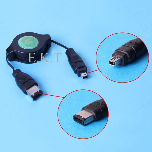 [140584] Fire Wire kabel 4-pins til 6-pins, 1,2 meter