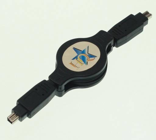 [140585] Fire Wire kabel 4-pins - 4-pins, 1,2 meter m. oprulning