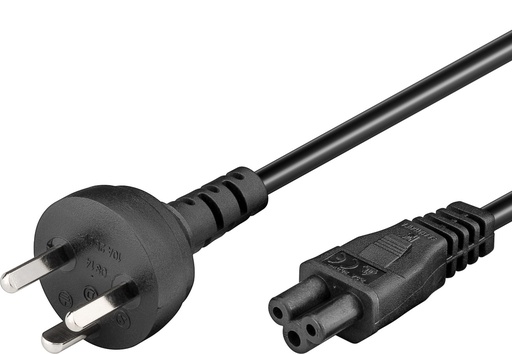 [140588] Apparatkabel, EDB stik / Mickey Mouse, 2m., sort
