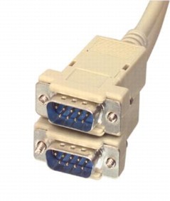 [140618] RS232 seriel kabel, han/han, 2 meter