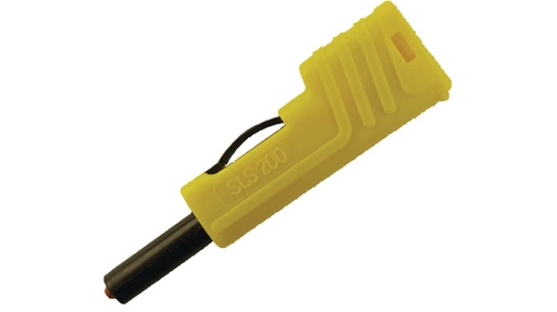 [140643] Sikkerhedsbanan stik 4mm stabelbar Gul